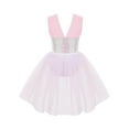 thumbnail image 2 of TiaoBug Kids Girls Ballet Dance Tutu Dress Gymnastic Leotard Sequins Dancing Mesh Skirt, 2 of 7