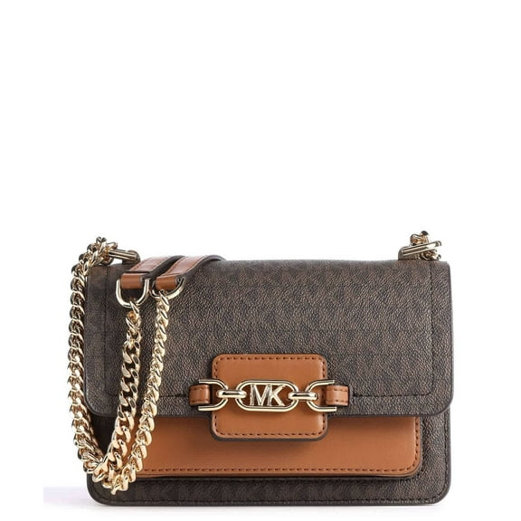 Michael Kors Women's Heather Extra-Small Crossbody Brown