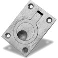 thumbnail image 3 of Poignée de Tiroir 2 Pcs, Poignée de Casier en Acier Inoxydable Poignées de Bateau Poignée Encastrée avec 8 Vis 64 x 46mm, 3 of 5