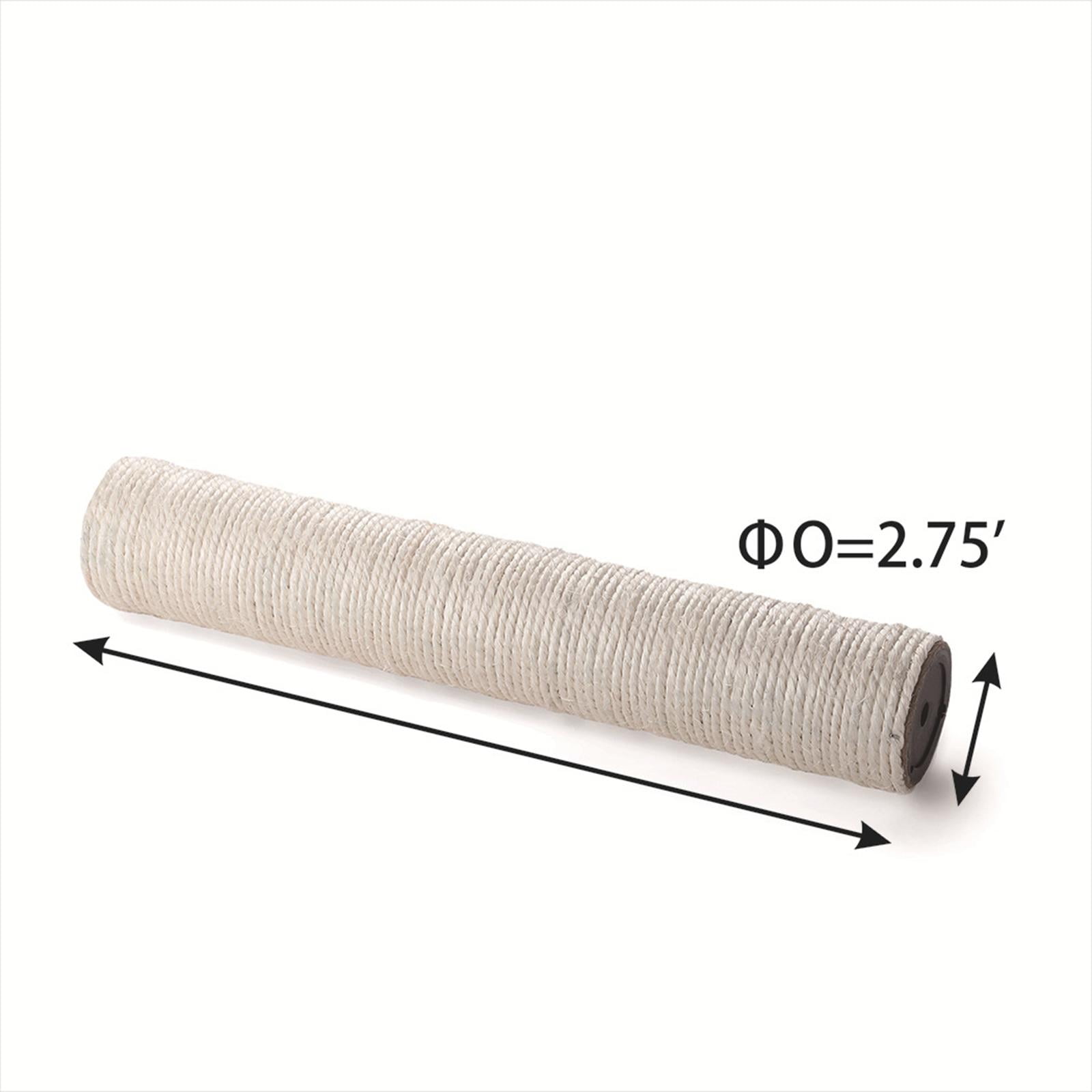 Bvdfgk Cotton Rope Scratching Post Replacement Parts Dia 2.75in for Pet 30cm Height