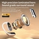 thumbnail image 4 of Touch Screen Earbuds,Over The Ear Earbuds,Intelligent Touch Screen Open Bluetooth Earphones,Q16Pro Wireless Open Ear Earbuds Bluetooth 5.4,Touch Screen Display,Noise Reduction for Workout (Black), 4 of 9
