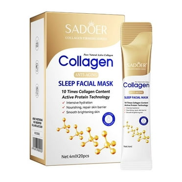 Collagen Firming Sleeping Mask 20PC/BOX Whitening Anti-Aging Skin Repair M C3S2