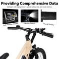 thumbnail image 2 of HILAND 26" Electric Bike for Adults with 500W Brushless Motor, 40Miles 20MPH Electric Mountain Bike with 36V 7.8AH Removable Battery UL2849,Beige, 2 of 7