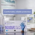 thumbnail image 2 of McKesson Confiderm 3.85C Nitrile Exam Gloves, Blue Medical Gloves - Large, 200 Count, 10 Boxes, 2000 Total, 2 of 12
