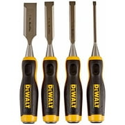 DeWalt 1 W x 5 L Forged Steel Wood Chisel Set Yellow 4 pc.