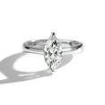thumbnail image 3 of 1.80 CTW DEW Marquise Moissanite Two Prong Solitaire Ring in Sterling Silver, 3 of 3