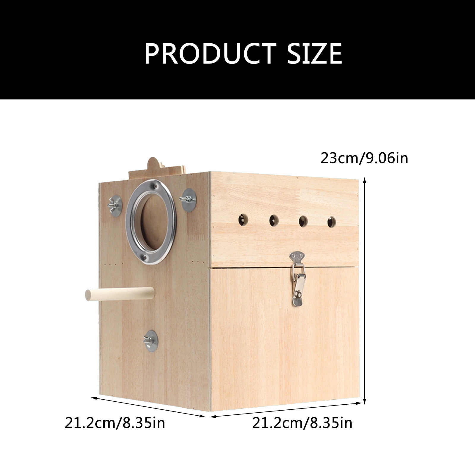 Bird House Cage Nest Box Nest Detachable Drawer Standing Hideouts for Bird Enthusiasts Hideouts Household Use