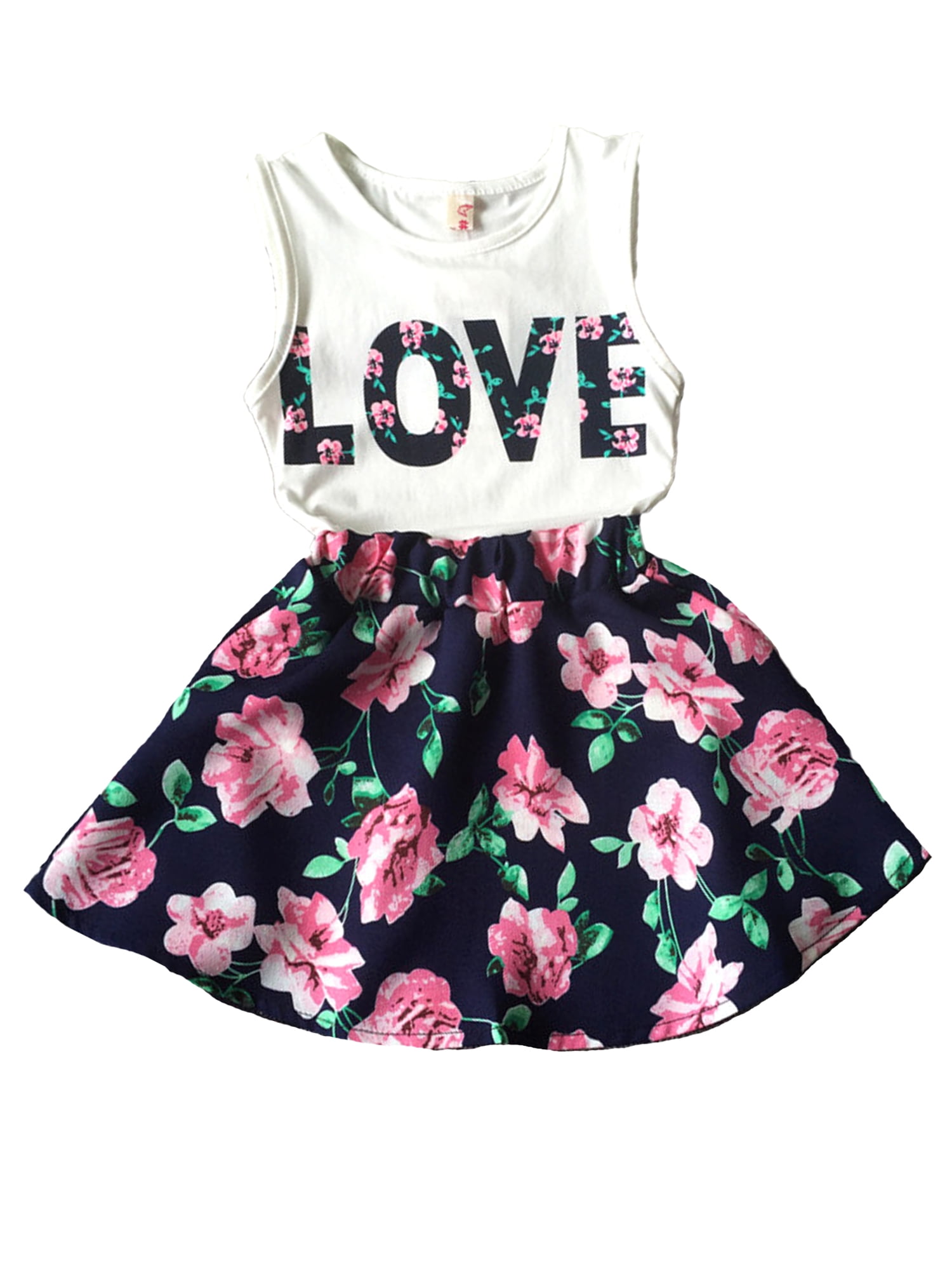 floral skirt for kids