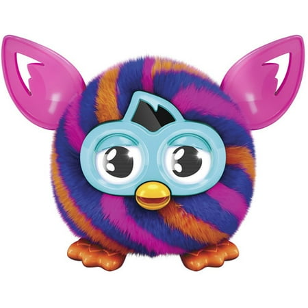 Furby Furbling Creature, Orange and Blue Diagonal Stripes
