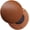 Caramel(2pcs), variant on 2PCS Round Bar Stool Cushion with Elastic Round Foam Padded Seat Cushions Waterproof Leather Bar Stool Covers Diam 12"-Thk 0.8" Black