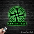 thumbnail image 5 of Handmadetneonsign Compass Rose Metal Wall Art Light, Compass Metal Sign Wall Decor, Compass Metal Decor, 5 of 5