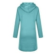 thumbnail image 6 of fartey Women's Plus Size Long Hoodies Tunic Winter Fleece Jackets Knitted Casual Sweatshirt Zip Up Hoodies With Drawstring Pockets Curved Hem Solid Hooded Coats, S-5XL, 6 of 9