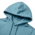 thumbnail image 5 of HappyYEE Men’s Fleece Hoodie Loose Drawstring Hooded Sweatshirt with Pockets Fall Long Sleeve Casual Pullover Tops M, 5 of 6