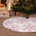 thumbnail image 6 of Picia Christmas Snowflakes Print Christmas Tree Skirt , Christmas Tree Skirt Ornaments for Merry Christmas Holiday Party Decorations Indoor Outdoor-48", 6 of 7