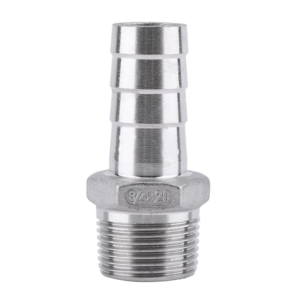 Rvs SS304 Buitendraad Pijp Barb Slangtule Connector BSP 1/8~3/4 (3/8 '' * 12 mm