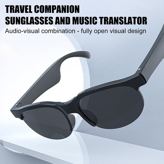 TETSELF AI-powered Bluetooth Glasses: Instant Translation Across 150 Languages, Bluetooth Calling & Streaming, Hi-Fi Sound, 35g Comfort Fit, Extended Runtime