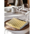thumbnail image 6 of Yellow Ombre Stripe Cloth Napkins Set of 8 Reusable Dinner Napkins, Modern Abstract Art Gradient Striped Cocktail Napkin Washable Table Napkins for Wedding/Holiday Party/Baby Shower 20"x20", 6 of 7