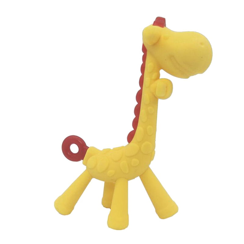 Chew Teething Tooth Care Toddler Silicone Baby Teether Giraffe Toy Food Grade 