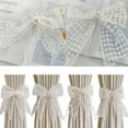 thumbnail image 4 of SharkTRUE Creative Lace Bow Curtain Tie,no Punching, Adjustable Curtain Holder Curtain C4, 4 of 9