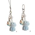 thumbnail image 4 of Soft Elephant Keyring Sturdy Flocking Surfaces Portable Keychain for Everyday Use Multicolor, 4 of 4