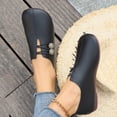 thumbnail image 4 of Miluxas Women Ballet Flats Shoes Low Heels Wide Width Comfortable Slip On Casual Shoes for office Black 9.5(43), 4 of 8