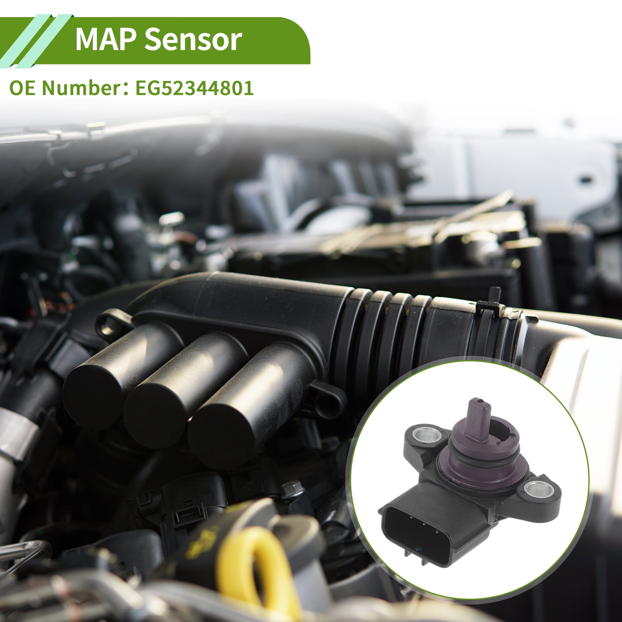 Unique Bargains Manifold Absolute Pressure MAP Sensor for Kubota No.EG52344801 1 Pc