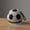 Black and white, variant on Soccer Ball Shaped Speaker – Portable Wireless Speaker with LED Light Ring, Lightweight for Sports Fans ,gifts for him