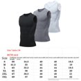 thumbnail image 4 of Chaleco deportivo para hombre, chaleco elástico de entrenamiento ajustado sin mangas, cruzado, transpirable, de secado rápido, para Fitness, 4 of 5