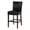 Black, variant on Milton Bonded Leather CTR Stool, Coffee Bean