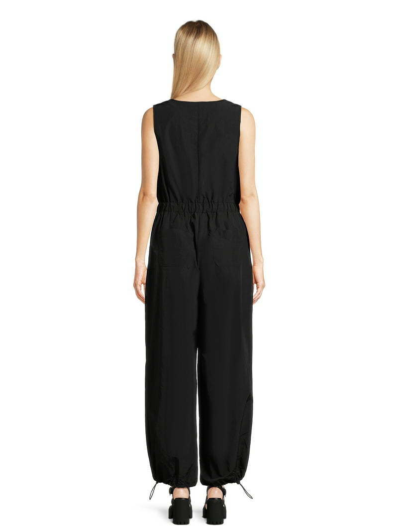 Madden NYC Parachute Jumpsuit - Sleeveless Wide-Leg Style
