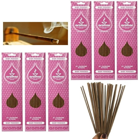 Wood Scented Incense - 120 Baby Powder Burning Incense Stick Concentrated Scent Fragrance Aroma Therapy