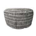 thumbnail image 1 of IH Casa Decor Cross Stripes Extérieur Gonflable Pouf Gris Charbon, 1 of 3