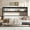 Off White + MDF+Metal + Twin, variant on Luckynote Twin Size Murphy Bed, Metal Foldable Bed Frame with Storage Shelves, Space Saving Design, White