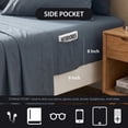 thumbnail image 4 of Regency Heights Crushed Velvet Comforter Set, 9 Piece Bed in a Bag with Comforter, Sheets, Pillowcases & Sham, Plush Soft All Season Bedding Set, Queen, Black, 4 of 9