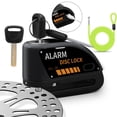 thumbnail image 1 of HLONK Disc Brake Lock Rechargeable Motorcycle Alarm with 120db Alarm Sound Anti-theft Wheel Disk Lock for 7mm Pin with 6ft Reminder Cable for Motorcycles Bicycles, 1 of 7