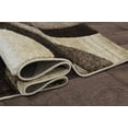 thumbnail image 5 of HR Swirls Thick Soft Plush 3D Textured Rug 5' x 7' Area Rugs, cappocino and Multicolor, 5 of 7