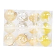 thumbnail image 3 of 12 Piezas Adornos de Bolas de Navidad Juego de Decoración de de Navidad Colgantes Adornos de Navidad a Granel para Suministros de Fiesta de Amarillo, 3 of 8