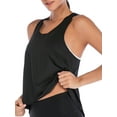 thumbnail image 2 of SHCKE Women Cross Back Yoga Workouts Tank Tops Running Fitness Sport Shirts Gym Activewear, 2 of 6