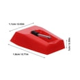 thumbnail image 2 of WRITWAA 6Pcs Phonograph Needle Red Plastic Aluminum Replacement for Record Player and Vinyl Use, 2 of 8
