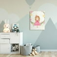thumbnail image 2 of Stupell Industries Glam Girly Princess with Crown Soft Pink Floral Canvas Wall Art Design by Ziwei Li, 30" x 40", 2 of 6