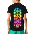 thumbnail image 2 of Geometry Dash T-Shirts Summer Short Sleeved Shirt For Boys Girls Kids Casual Tee Tops Breathable Blouse X-Large, 2 of 6