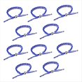 thumbnail image 1 of 10 Piezas Pulsera Envolvente Tejida de Fútbol Ajustable Pulsera para Fanáticos de los Deportes Recuerdos de Eventos para Hombres Pulseras Envolventes para Mujeres e, 1 of 5