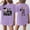 Purple, variant on Class of 2026 Women Tops, 2026 Graduation Tops Clothes, Party Favor Stuffs, Lightweight Comfy Graduation Outfits for Graduates Black Size: L