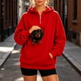thumbnail image 2 of CAIVO Pet Carriers Hoodies, Cat Hoodie With Pouch Hoodies Pocket Sweatshirt for Dogs Cats Pet Carrier Long Sleeve Tops, 2 of 4