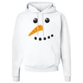 thumbnail image 2 of Inktastic Snowman Face Adult Hoodie Sweatshirt, 2 of 4