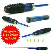Stalwart 8-in-1 Multipurpose Lighted Magnetic Driver with Bits
