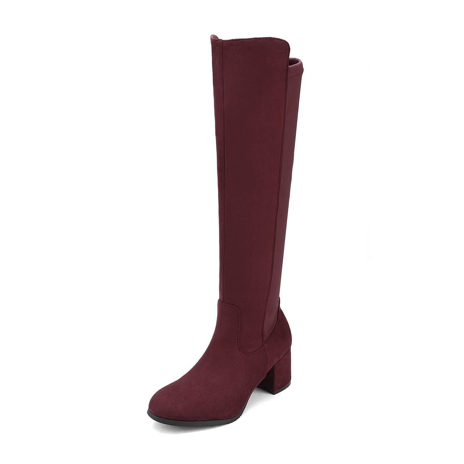 DREAM PAIRS Women's Knee High Stretchy Fashion Boots Comfortable Slip-On Dress Boots