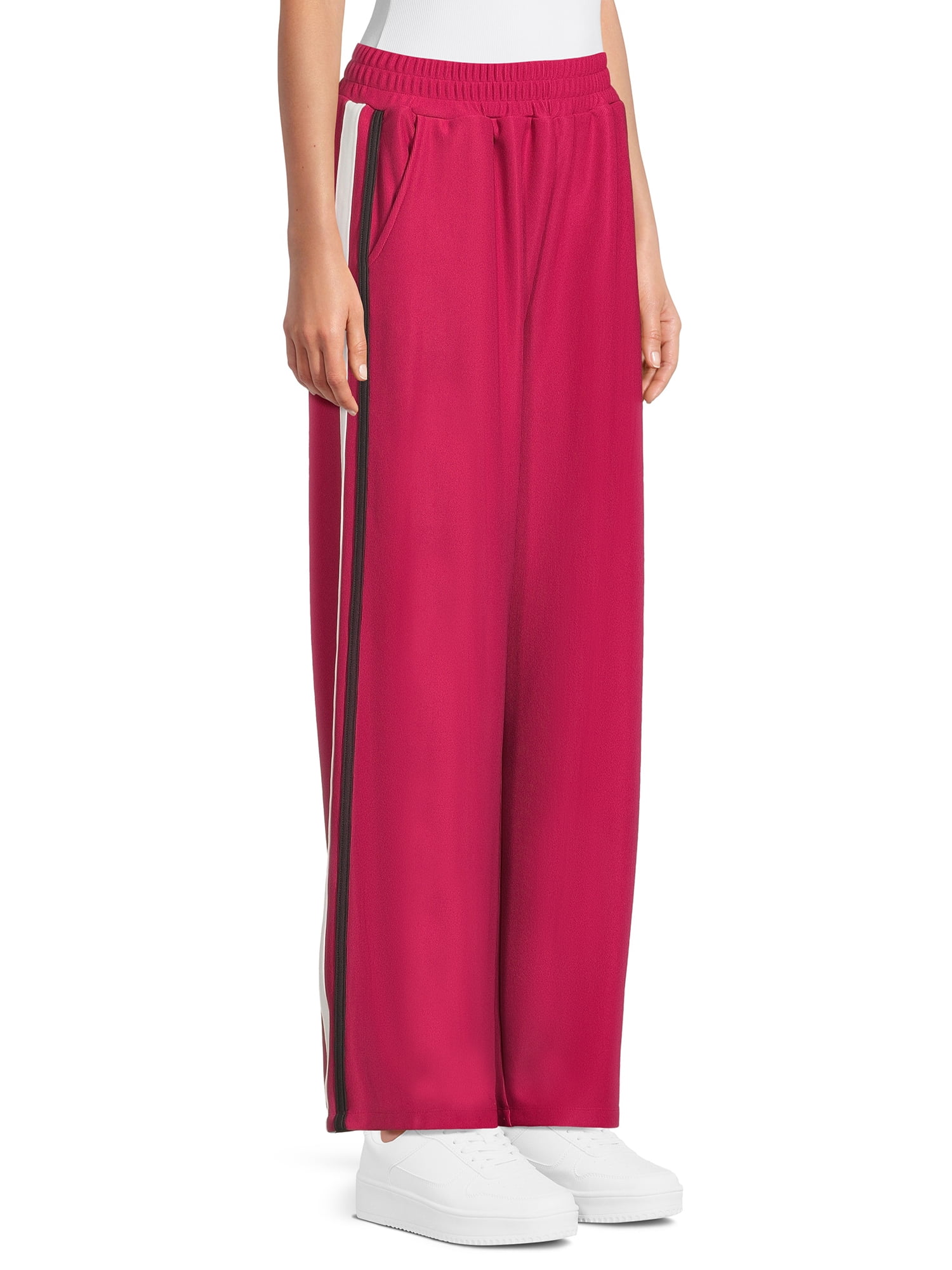 Self Esteem Juniors Knit Track Pants with Side Striping, 30.25" Inseam, Sizes S-XL