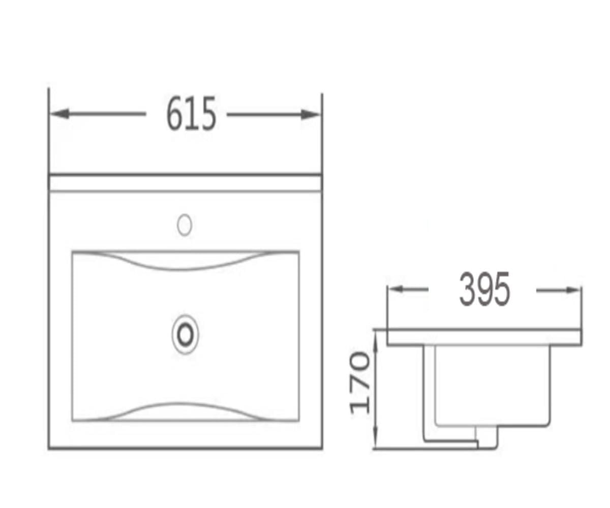 DROP Bath and Kitchen DR091068 Bathroom Vanity Top