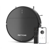 Prettycare C1 Robot Vacuum Cleaner with 2200Pa, Tangle-Free,Ultra Slim,Self-Charging